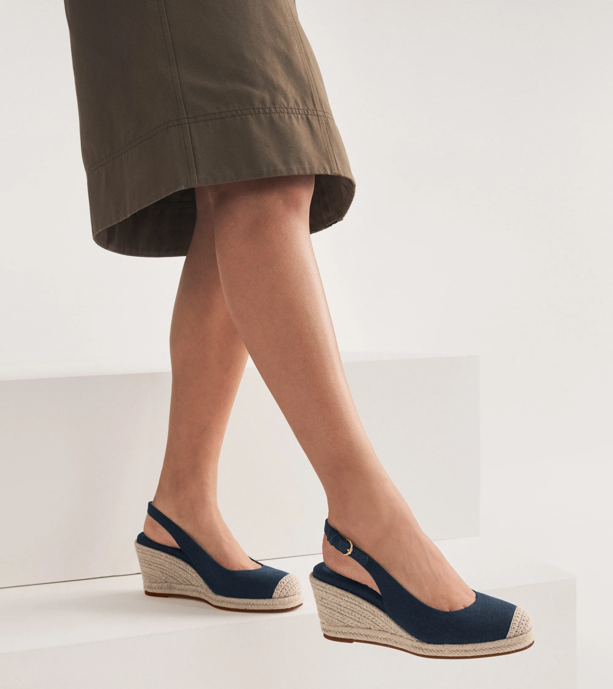 Cole Haan Cloudfeel Espadrille Wedge Sling 80Mm II