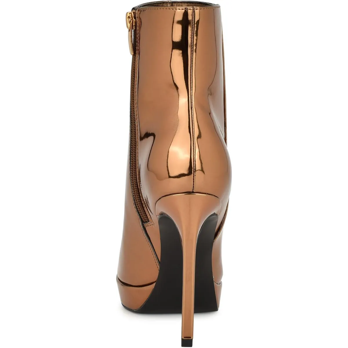 Danise 8 Womens Faux Leather Pointed Toe Mid-Calf Boots