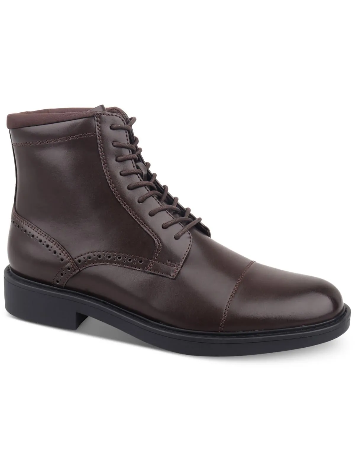 ELROY Mens Polyurethane Faux Leather Chelsea Boots