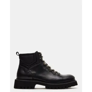 Fergus Black Leather