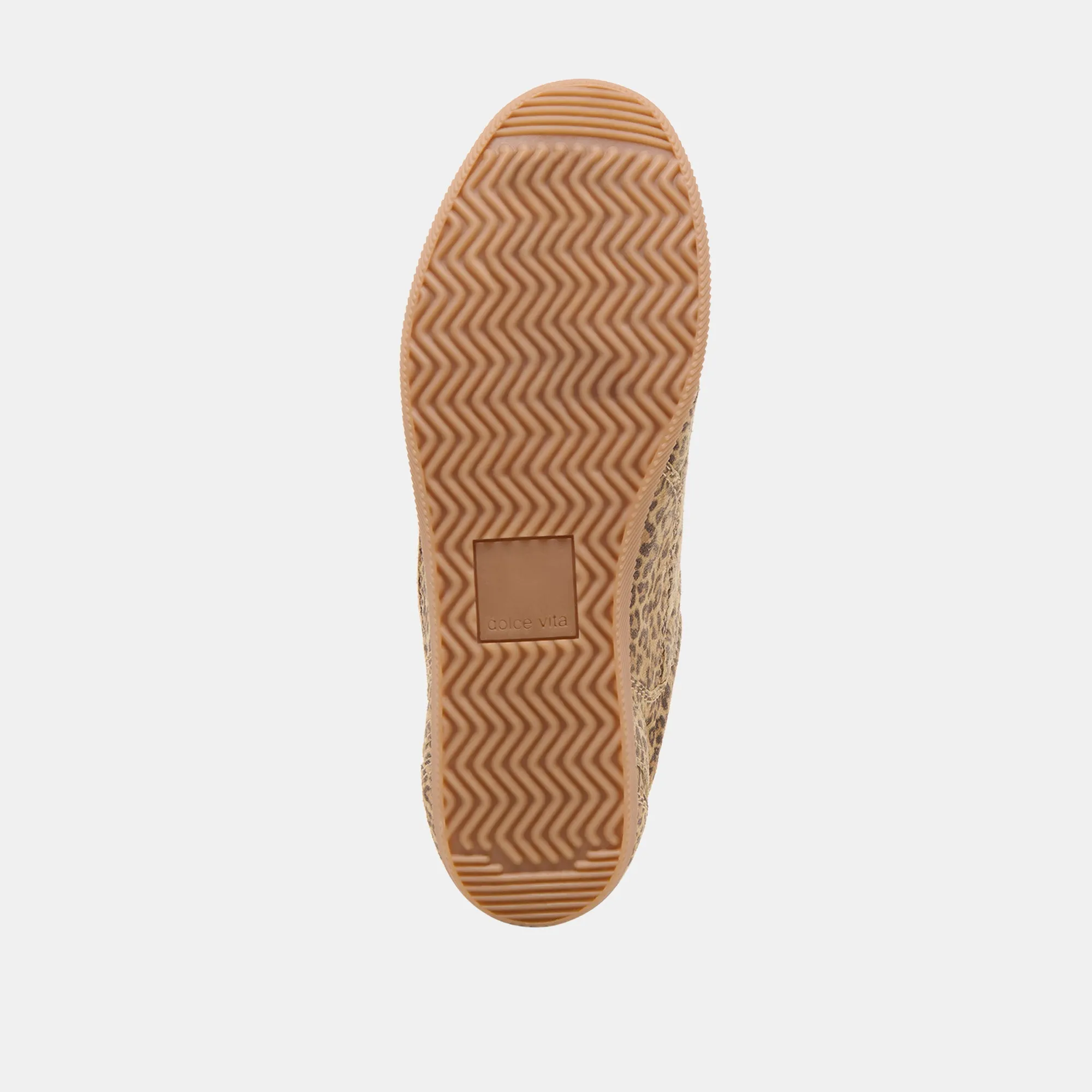 LAINI SNEAKERS TAN LEOPARD PRINTED SUEDE