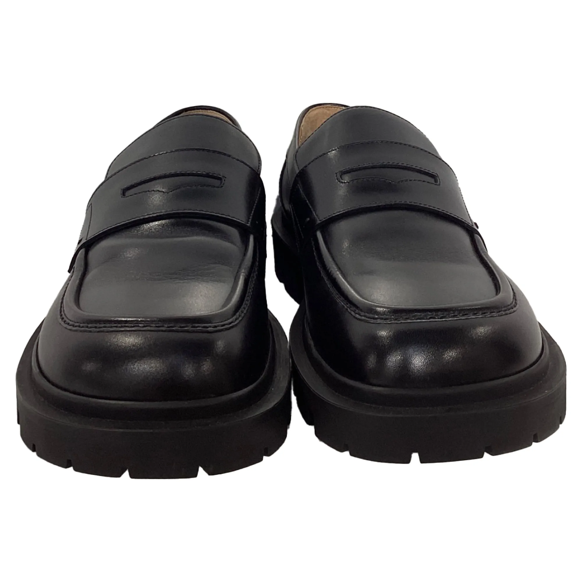 Maison Margiela Ivy Loafers in Black Leather
