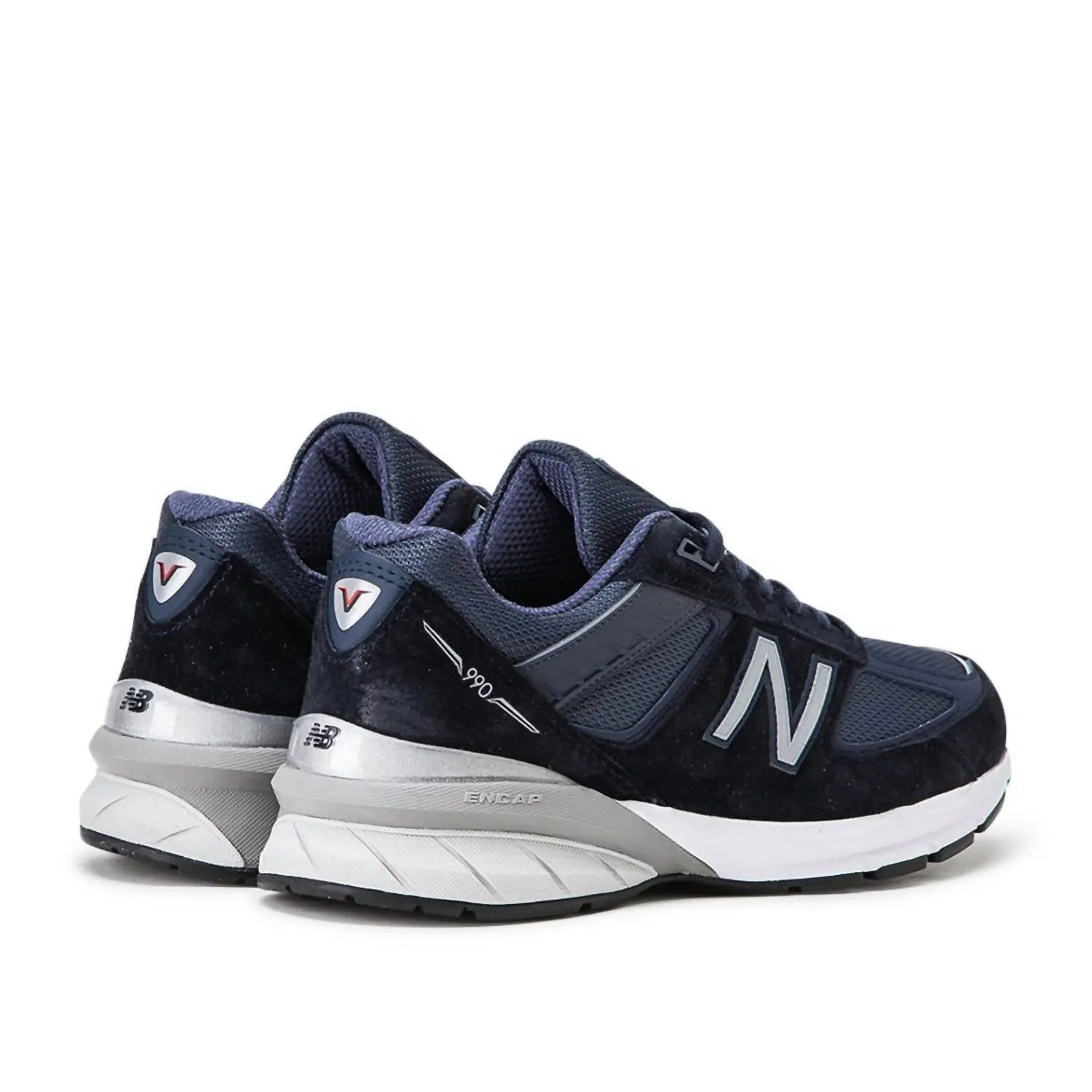 Men's 990V5 Sneakers In Navy/silver