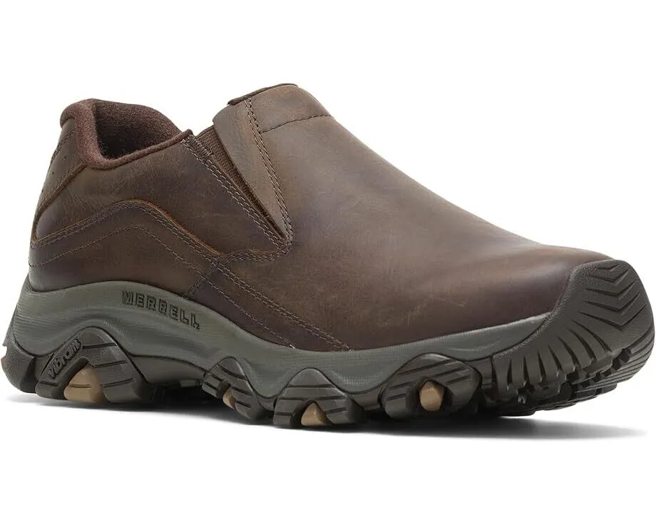 UGG Ascot 1103889 Slippers Men's 16 Brown Leather Casual Slip On Moccasin FZP149 (Brown,16)