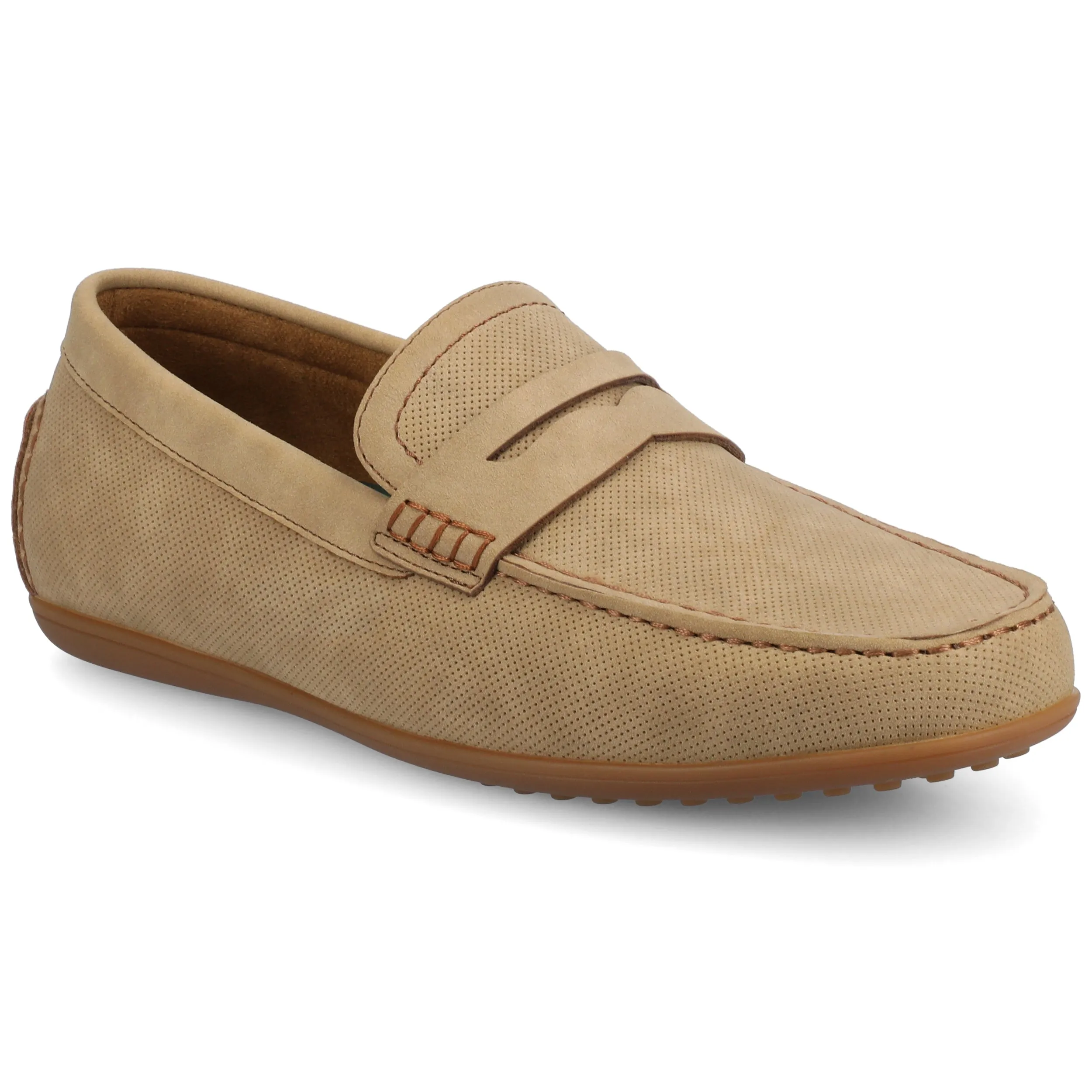 Vance Yates Medium and Wide Width Perforated Slip-on Driving Penny Loafer